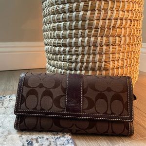 Brown coach wallet